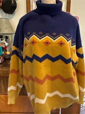 ModCloth fair isle knit sweater make mine cozy oversized fall x1